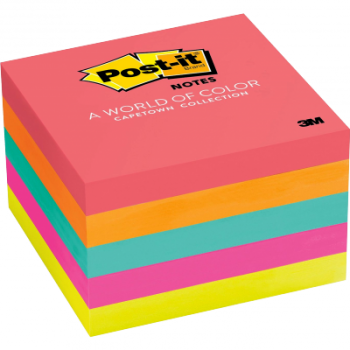 3M™ Post-it® Note 報事貼便條紙(南非開普敦色系) [3x3"] 654-5PK