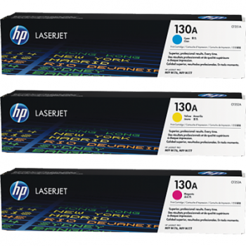 HP Toner Cartridge #130A CF351A/2A/3A (Cyan/Magenta/Yellow)