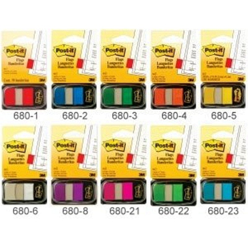 3M™ Post-it® 彩色旗仔 680-1~680-23