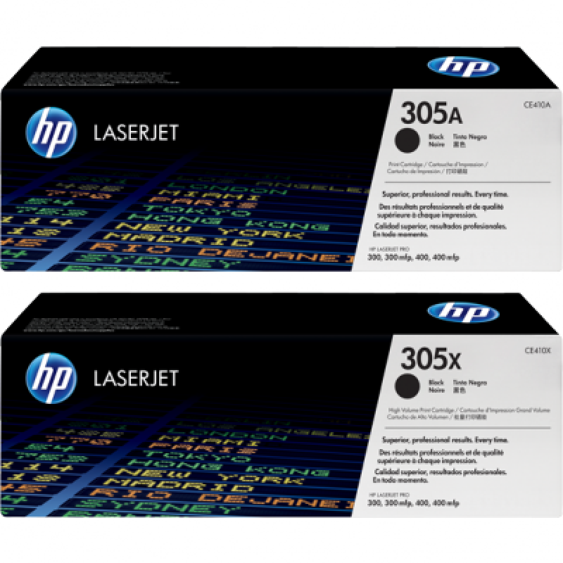 HP Toner Cartridge #305A/X CE410A/CE410X (Black)