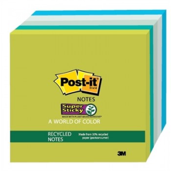 3M™ Post-it® Note 環保超黏便條紙 [3x3"] 654-5SST