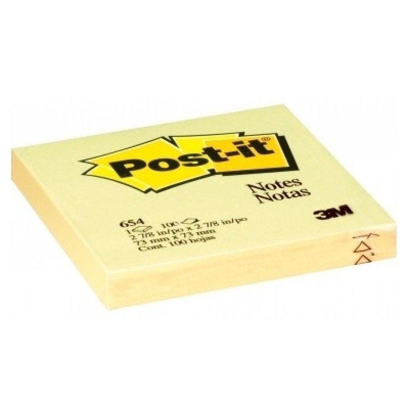 3M™ Post-it® Note 報事貼黃色便條紙 [3x3"] 654