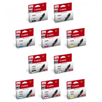 Canon Ink Cartridge CLI-751/CLI-751XL (BK/C/M/Y/GY)