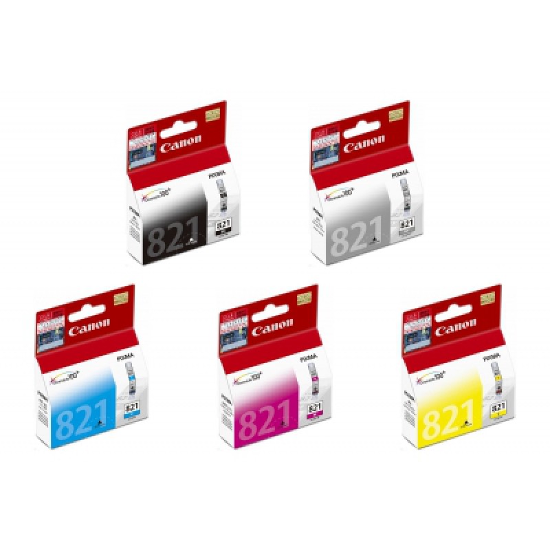 Canon Ink Cartridge CLI-821 (BK/C/M/Y/GY)