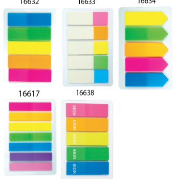 Bantex 膠質旗仔 16617-16638