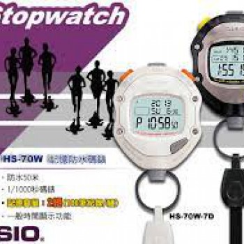 CASIO HS-70 計時器/ Stop Watch (1/1000 sec, data, time)