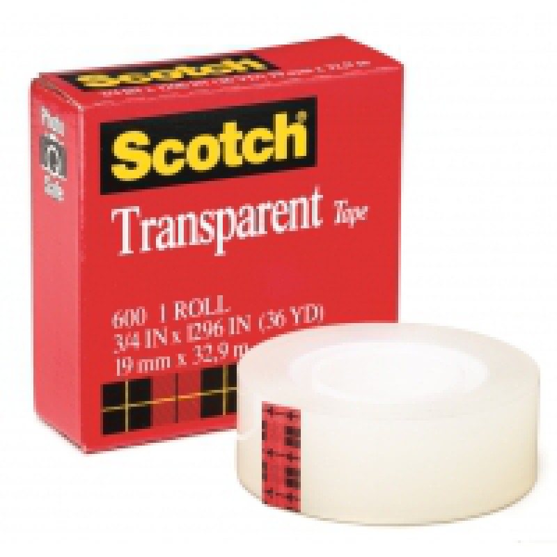 3M™ Scotch®  3/4" 透明膠紙  36yds